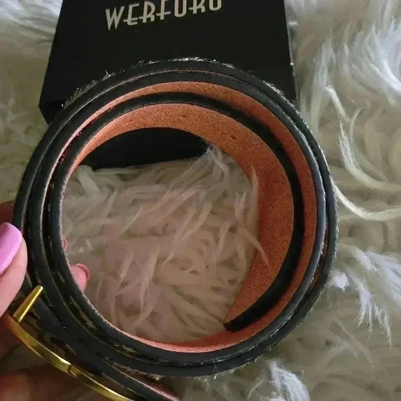 Woman Removable Buckle Leopard Print Belt - Picture 10 of 11